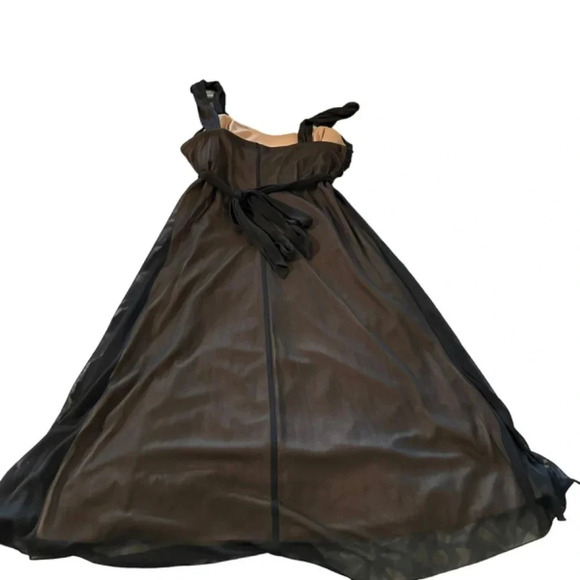 Connected apparel High- low open brown & tan Dress Size: 12 - Picture 2 of 5